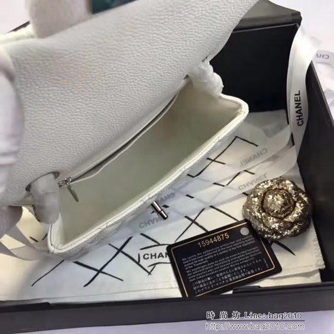 香奈兒CHANEL 升級版A1115全新經典小羊皮金銀鏈條單肩斜挎包 DSC1790